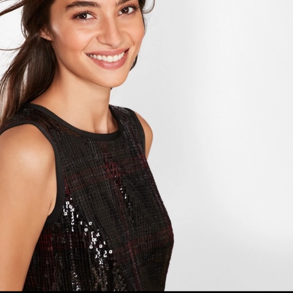 Brooks Brothers the Red Fleece Sequined Plaid Dress - Picture 3 of 6